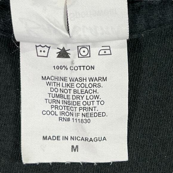 Bay Island Sportswear Orlando Tee Shirt Black Short Sleeve Crew Neck Medium - Picture 5 of 11